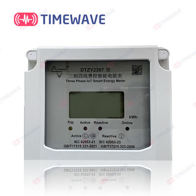 Medidor 220V sem fio da energia de LoRaWAN da indicação digital do LCD 3 diretos da fase conectados