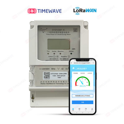 Direto pagado antecipadamente industrial do medidor da energia conectado 1 fase Lora Based Energy Meter