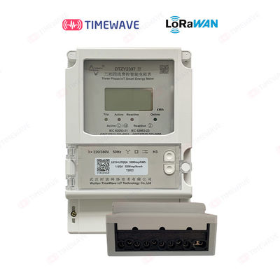 Medidor sem fio da energia de LoRaWAN 3 dispositivos espertos da monitoração da energia da casa do medidor do medidor 220v Kwh da energia da fase